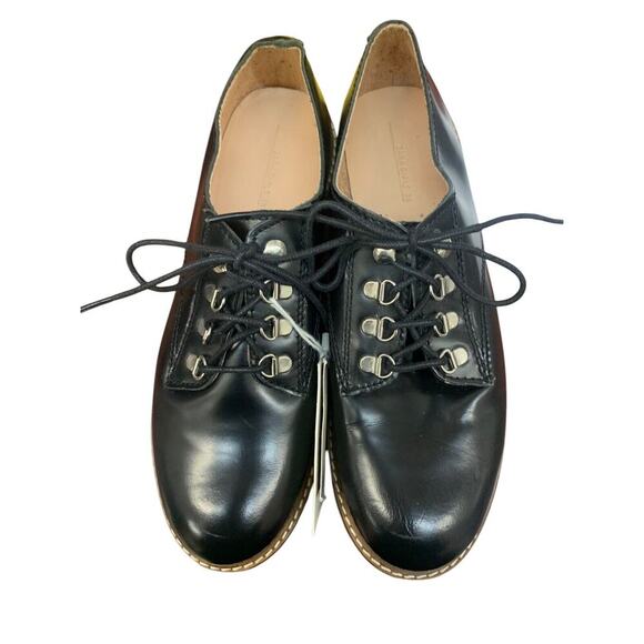 Zara Girls Lace Up Black Low Ankle Oxford Shoe new with tags SZ 36 4 us - Picture 2 of 8